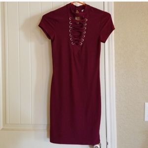 2 for $22💥Front Lace-up mini dress